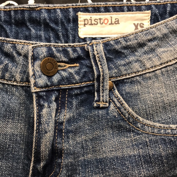 Pistola Denim Distressed Shorts - Picture 5 of 6